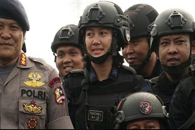 Briptu Rachel jadi satu-satunya wanita sangar dalam penyerbuan tahanan teroris di Mako Brimob | TRIBUN TIMUR