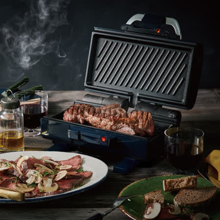 recolte日本麗克特 2Way Grill Amet 雙面煎烤盤 經典藍