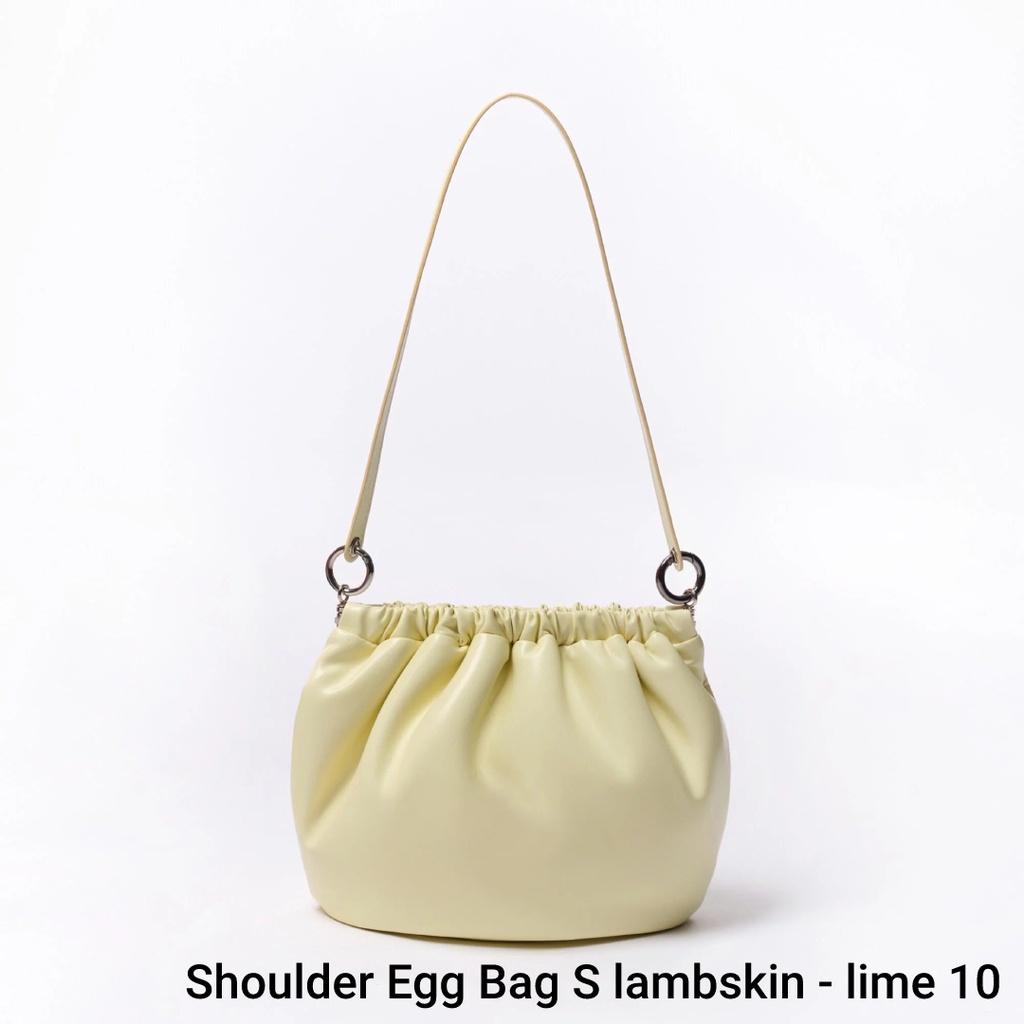 【SAMO ONDOH】Shoulder Egg Bag S lambskin-lime10 台灣唯一正版代理現貨韓國包