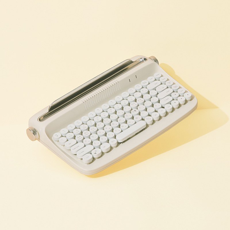 actto 打字機鍵盤 - 奶油黃 - 迷你款