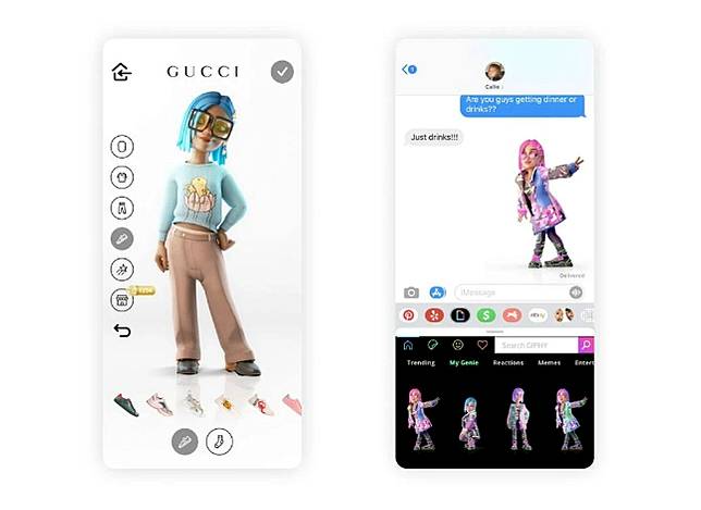 Gucci與虛擬形象科技公司genies加強合作 玩家可為虛擬化身購買gucci時裝 Ming S Line Today