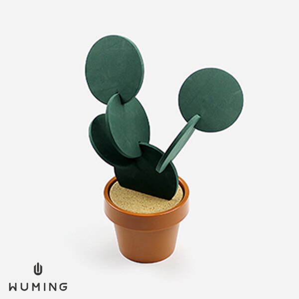 創意仙人掌杯墊 隔熱墊 辦公室 餐桌 療癒小物 可愛 禮物 生日 文創 紓壓 『無名』 N07123