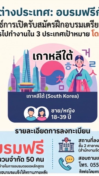 สจจ.อุตรดิตถ์ อบรมเตรียมความพร้อมไปต่างประเทศ