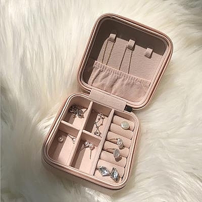 首飾盒 芒果飾品ins風飾品盒收納盒簡約項鏈耳環耳釘精致便攜首飾盒M001