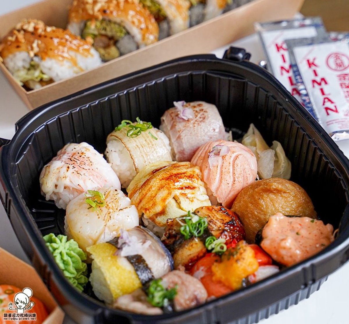 全台唯一球球壽司！超澎派壽司盒每顆最低17元，１次爽嗑炙燒＋生魚片口味