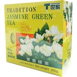 [奇奇文具] 【世家 茉香綠茶】世家 茉香綠茶茶包(外衣) (100入/盒)