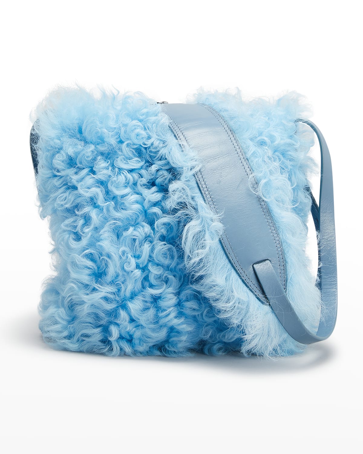 Men's Faux Fur Leather Crossbody Bag