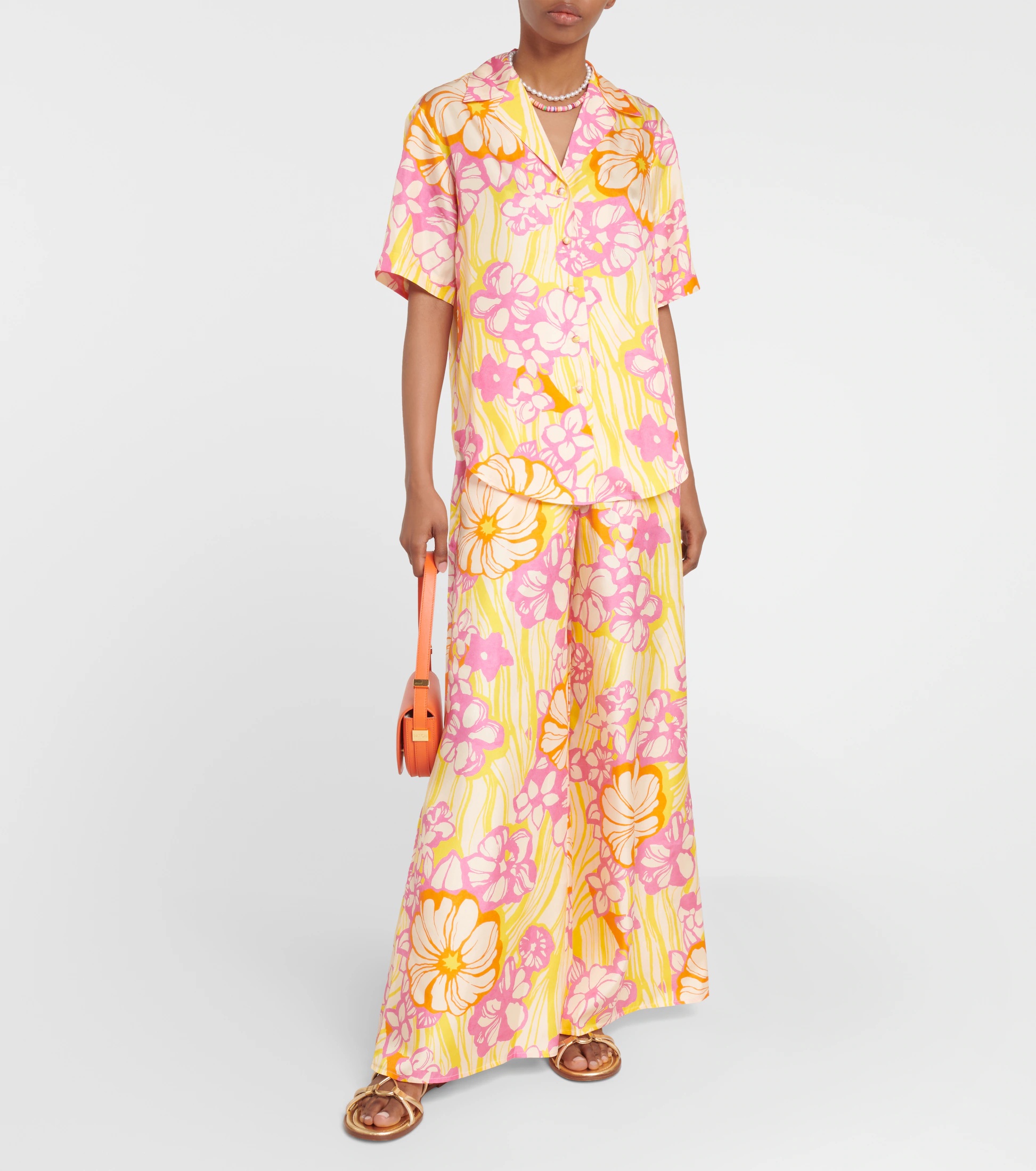 ALÉMAIS Fenella floral silk shirt