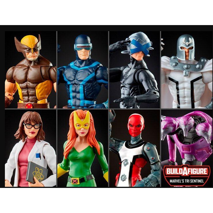 【孩之寶Hasbro】漫威X戰警傳奇6吋人物組系列 HF0169-5L001) 設計靈感來自漫威漫畫X戰警系列BAF:三面哨兵 Tri-Sentinel金鋼狼 Wolverine獨眼龍 Cyclops