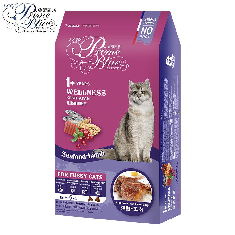 【產品特色】✿多元蛋白均衡配方，滿足愛貓健康的需求。✿果寡糖益生元+膳食纖維，照顧腸道和體內外環保。✿添加鮭魚油DHA/EPA與亞麻油酸LA，顧腦亮毛。✿豐富抗氧化蔬果，提升免疫力。✿高植物纖維與酵素