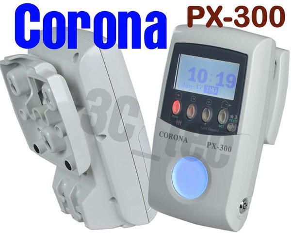 科羅拉 Corona PX-300 鑰匙圈 RFID感應式打卡鐘 (台灣製造 不需考勤卡) [附鑰匙圈感應卡10張+感熱紙捲]