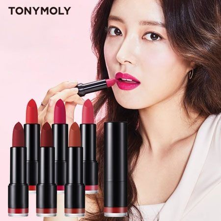 韓國 TONYMOLY 完美絲絨唇膏 3.5g 口紅 唇彩 唇膏 黑管唇膏 霧面 平價MAC