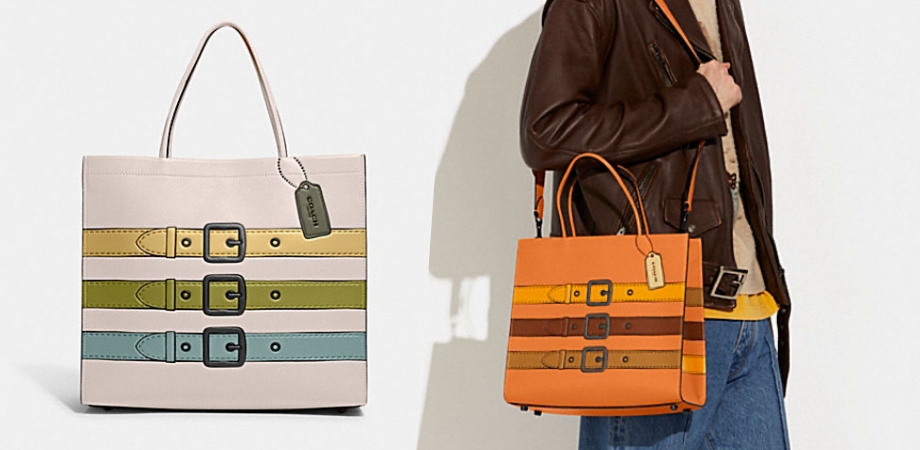 【官網限定】CASHIN CARRY 32 錯視畫托特 (霧白色/ 木瓜橘紅色)