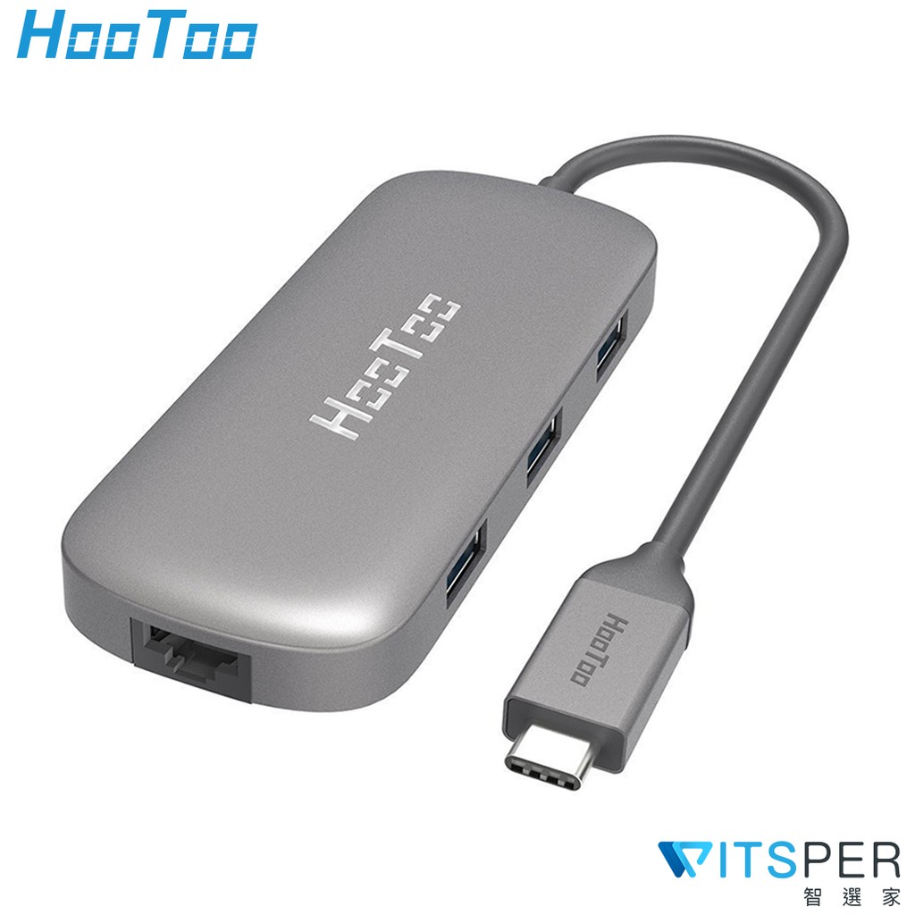 0孔 (5Gbps 高速文件傳輸)⏩ 型號2：HooToo HT-UC007 (網卡版) 規格說明1 * 1Gbps Ethernet網路孔1 * TypeC 充電孔 (提供PD 100W極速充電功能