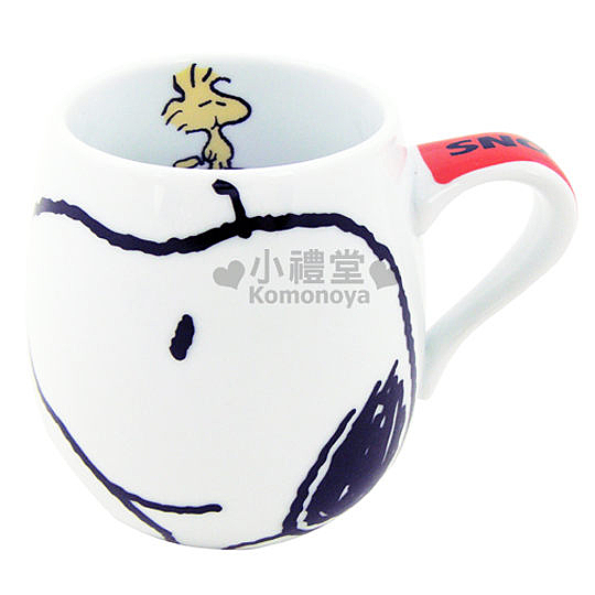 Snoopy 史奴比 史努比 胖胖馬克杯，不倒翁造型獨特可愛，杯內也有圖案。 (中國製)