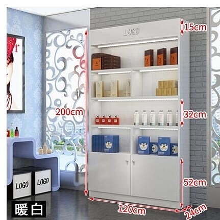 產品展示櫃飾品美容店展示櫃產品櫃子理發店貨架陳列櫃化妝品櫃子