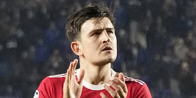 Bek Manchester United, Harry Maguire. (c) AP Photo