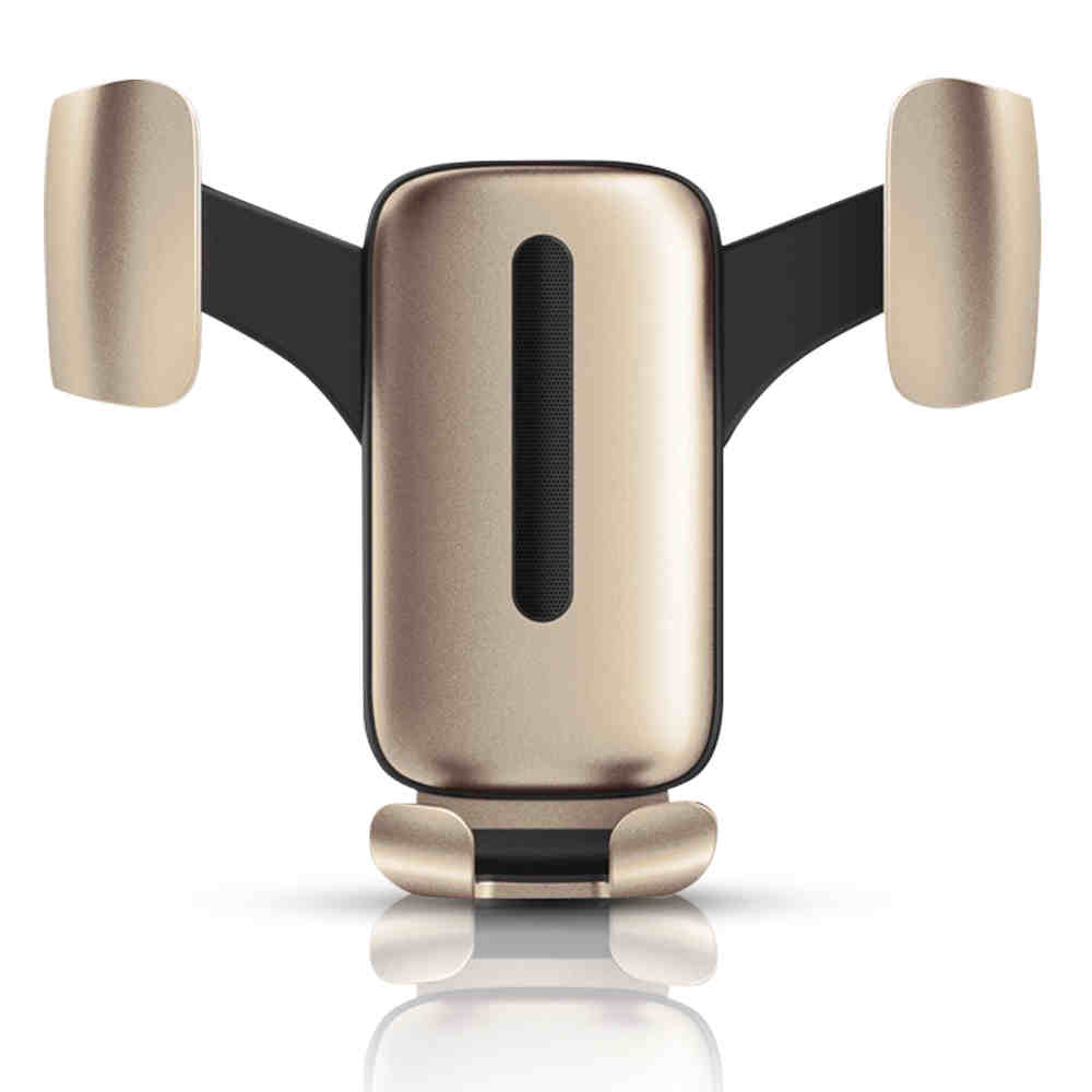 360度輪軸多角度調整單手易操作;金屬支架結實耐用穩固牢靠;高活性軟膠墊包覆手機不傷出風葉片;獨特充電開口位置方便使用