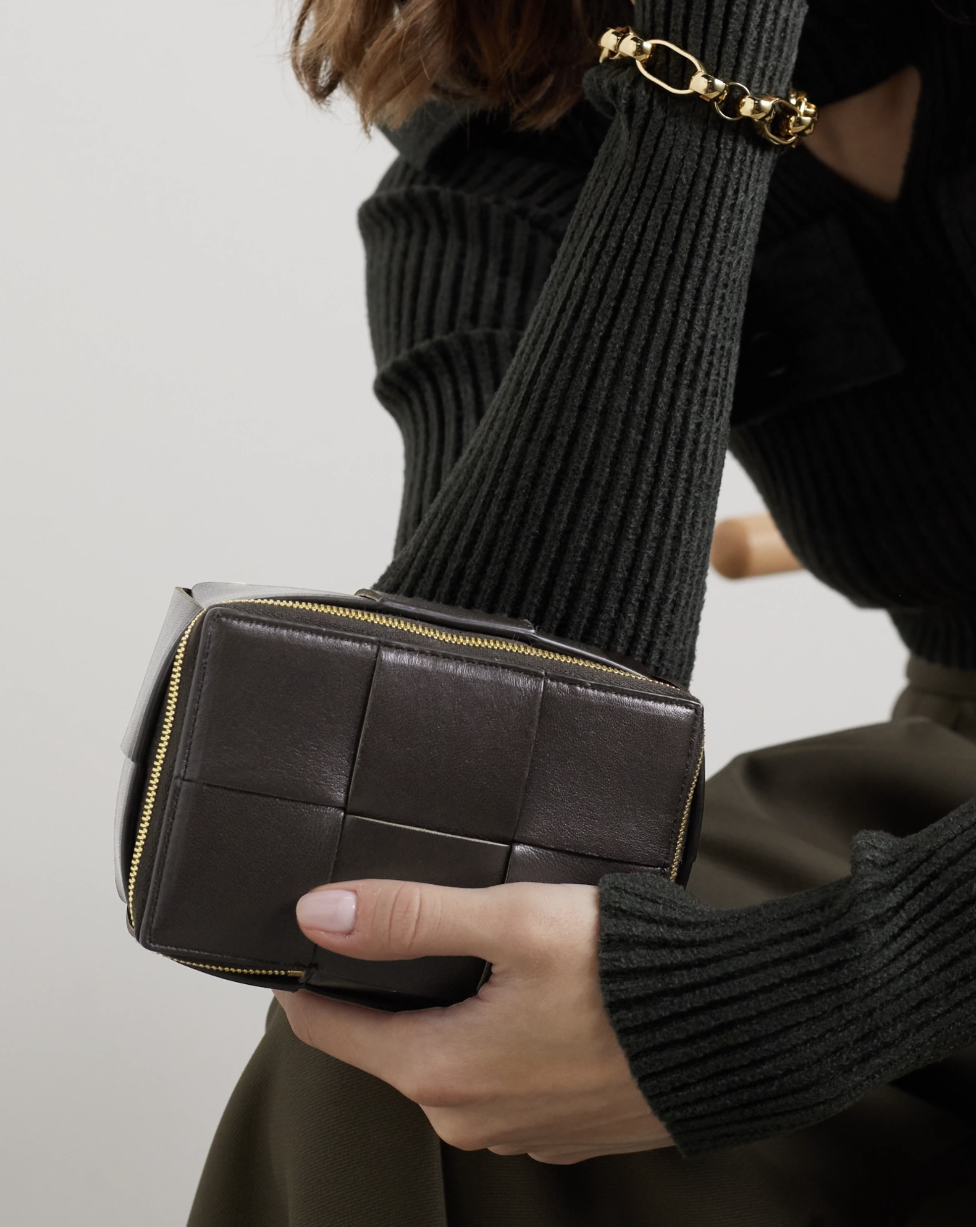 BOTTEGA VENETA Intrecciato 皮革化妝包