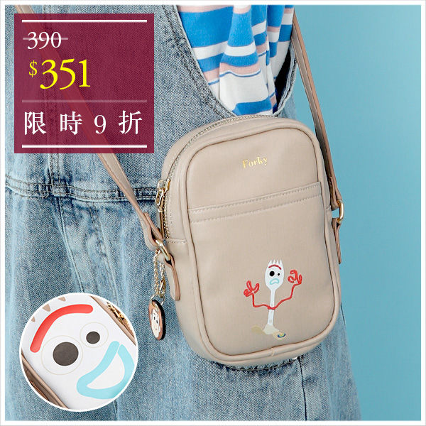 斜背包-迪士尼系列叉奇鴨霸玩具總動員斜背包-共2色-A17172998-天藍小舖