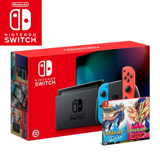 本產品內容如下： 1. Nintendo Switch主機 x1 2. 寶可夢劍/盾 雙包裝組合x1 3. Nintendo Switch底座x1 4.「Joy-Con(L)」和「Joy-Con(R)