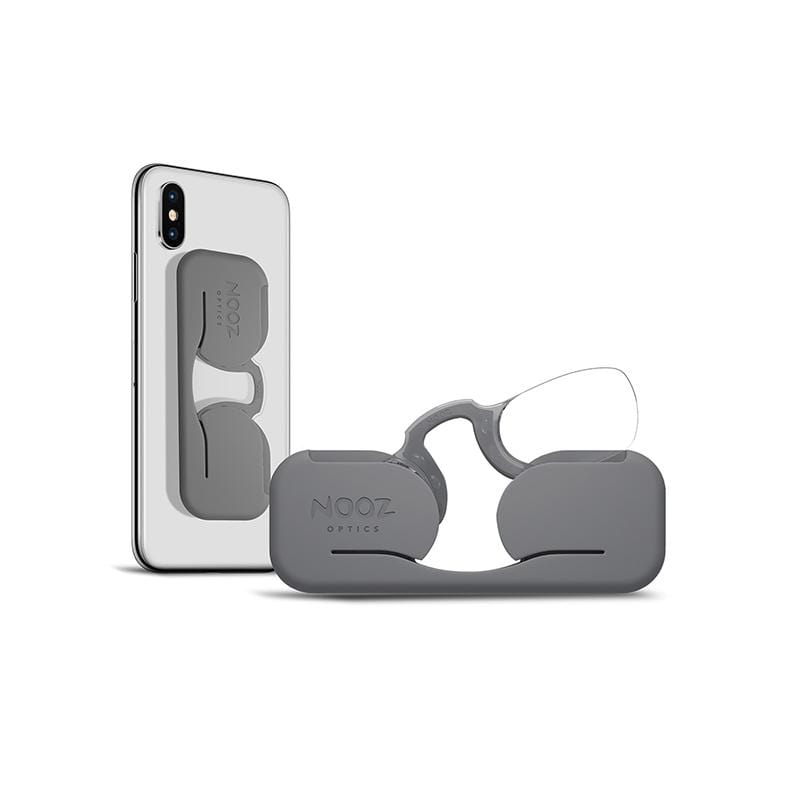 時尚造型老花眼鏡（便攜黏貼款-灰） 300