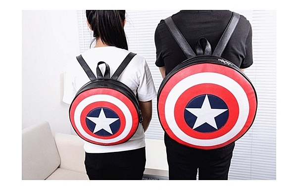 美國隊長包 星星盾牌後背包 鋼鐵人萬聖節cosplay 復仇者聯盟 雷神索爾 生日聖誕節禮物