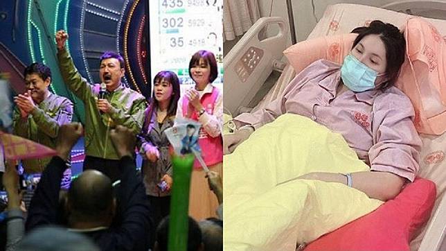 余天表示原本一度選不下去，是因為余苑綺(圖右)病況好轉才有心情。(圖／翻攝自余祥銓、余天臉書)