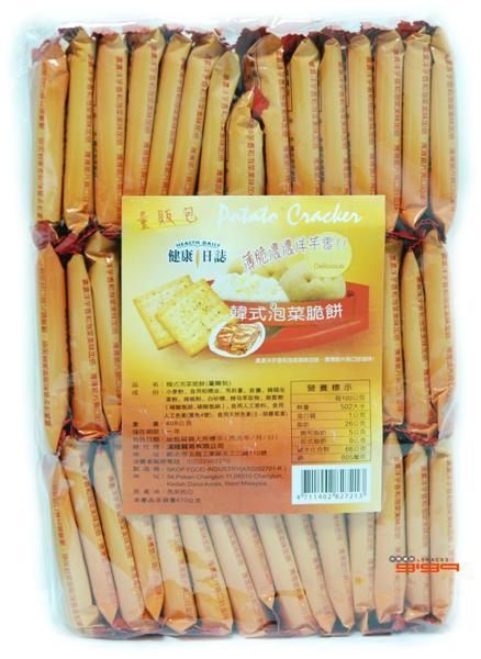 【吉嘉食品】健康日誌脆餅(韓式泡菜) 每包408公克[#1]{4711402827213}