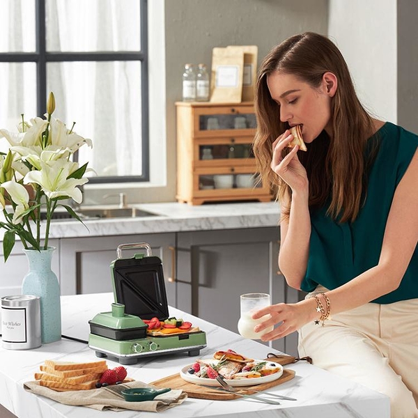 MR9086多功能早餐機家用三明治早餐機小型華夫餅面包吐司輕食220V