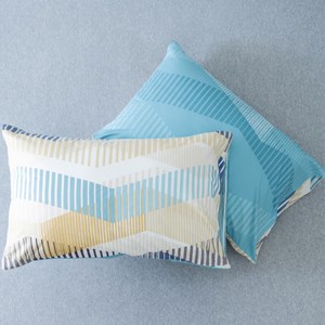 和樂自有品牌產品 100%棉，13372，40支棉 輕巧、柔軟及舒適 精細別緻，光澤鮮明 觸感柔順 手感絕佳 內容物 - 美式枕套x2 (51x76cm，無枕頭枕心)