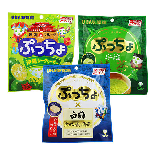 UHA 味覺糖 普超軟糖 沖繩產果汁／宇治抹茶／日本酒 50g【BG Shop】3款供選
