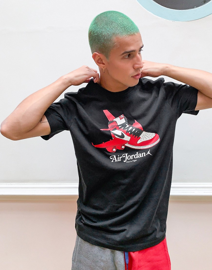 T-shirt by Jordan Coming soon to your Saved Items Crew neck Short sleeves Nike aeroplane print Regul