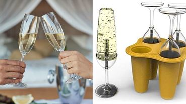 香檳雪糕模具根本專為酒咖設計！將酒精、冰品完美結合，拿著透明香檳杯吃冰看起來超高級啊