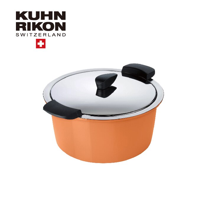 【UCOM益康屋】KUHN RIKON｜瑞士HOTPAN休閒鍋 3L - 哈密瓜橘