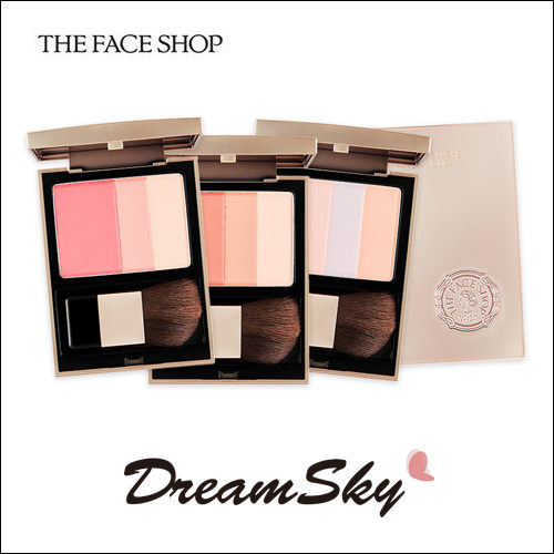 韓國 The Face Shop 三色 腮紅 修容 打亮 紅潤 好氣色 頰彩 (6g/盒) DreamSky