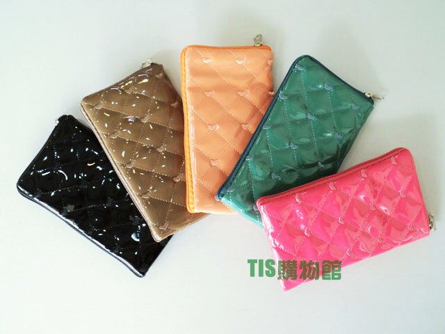 菱格小愛心 L式拉鍊收納包/手機袋/手機套/保護袋/防塵包/3C數位包/行動電源/耳機/電池/鑰匙/零錢/口紅/記憶卡/MP3/MP4/MP5/16888/TIS購物館