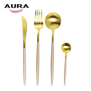 裝置餐桌，餐具新創工藝 全支304不鏽鋼，健康食用 拉絲拋光技術，更優雅使用