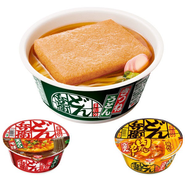 魚粉，蔬菜調味料，蛋白水解物，香料），配料（天婦羅，魚板，蔥）/加工澱粉，調味料（氨基酸等），磷酸鹽（鈉），焦糖色素，碳酸鈣，酸化劑，香料，抗氧化劑（維生素E）， 梔子色素，紅麴色素，維生素B2，維生