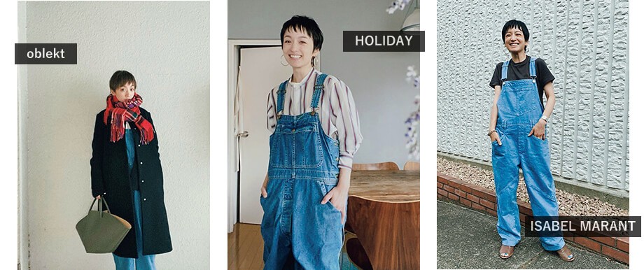 美品】oblekt デニムオーバーオール 高山都都さんコラボ S 流行の