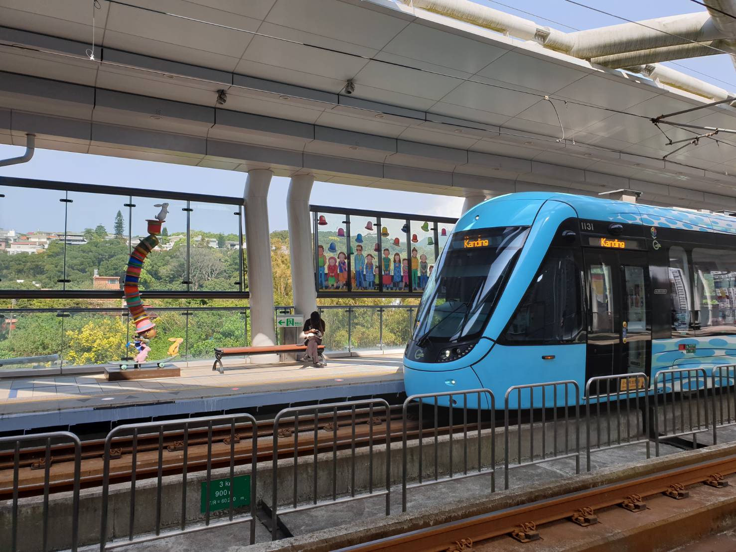 輕軌新市一路站(圖片提供/LINE熱點用戶)