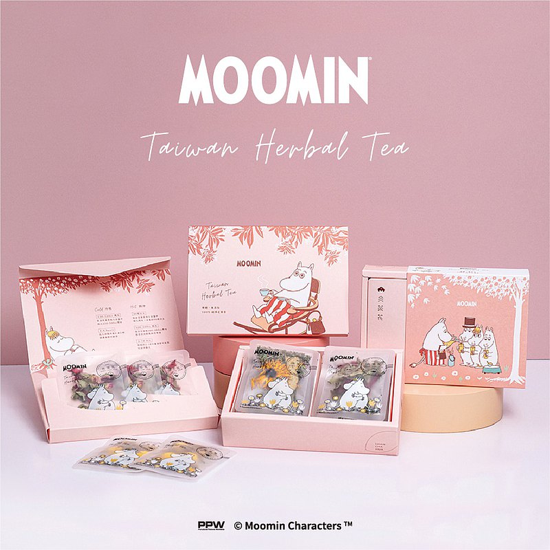 【婚禮小物】MOOMIN姆明 花草茶5入禮盒 無咖啡因花茶 情人節禮物