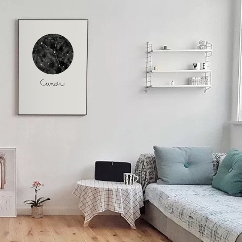 巨蟹座 Cancer-咖啡廳掛畫/臥房/十二星座/床頭畫/星際/餐廳