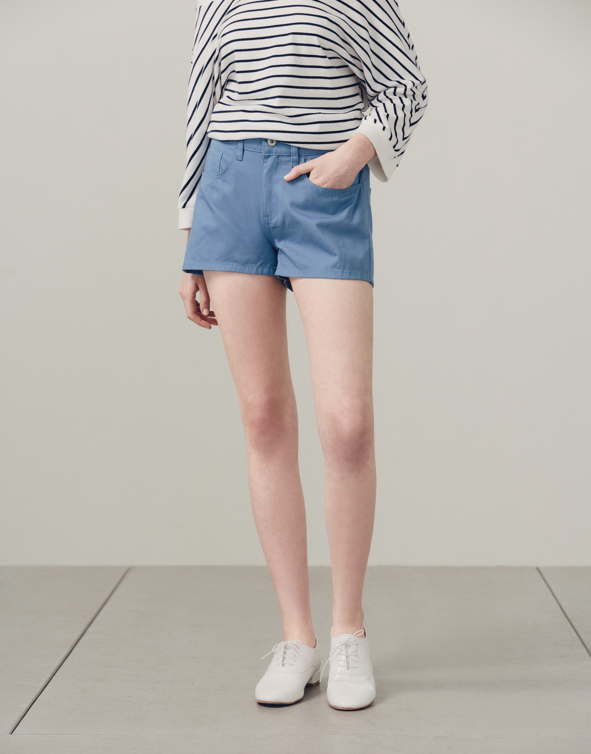 MIT #PS 韓妞必備丹寧短褲-PAZZO