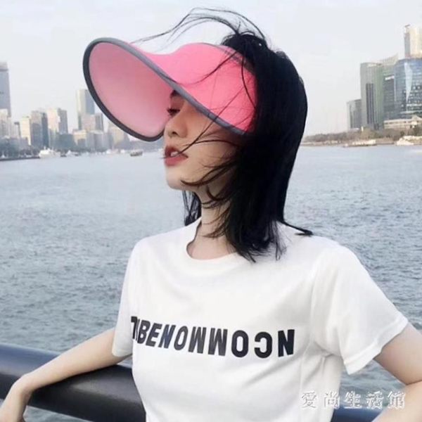 遮陽帽 2019夏季新款出游空頂帽韓版百搭兒童親子遮陽帽 aj4627【愛尚生活館】