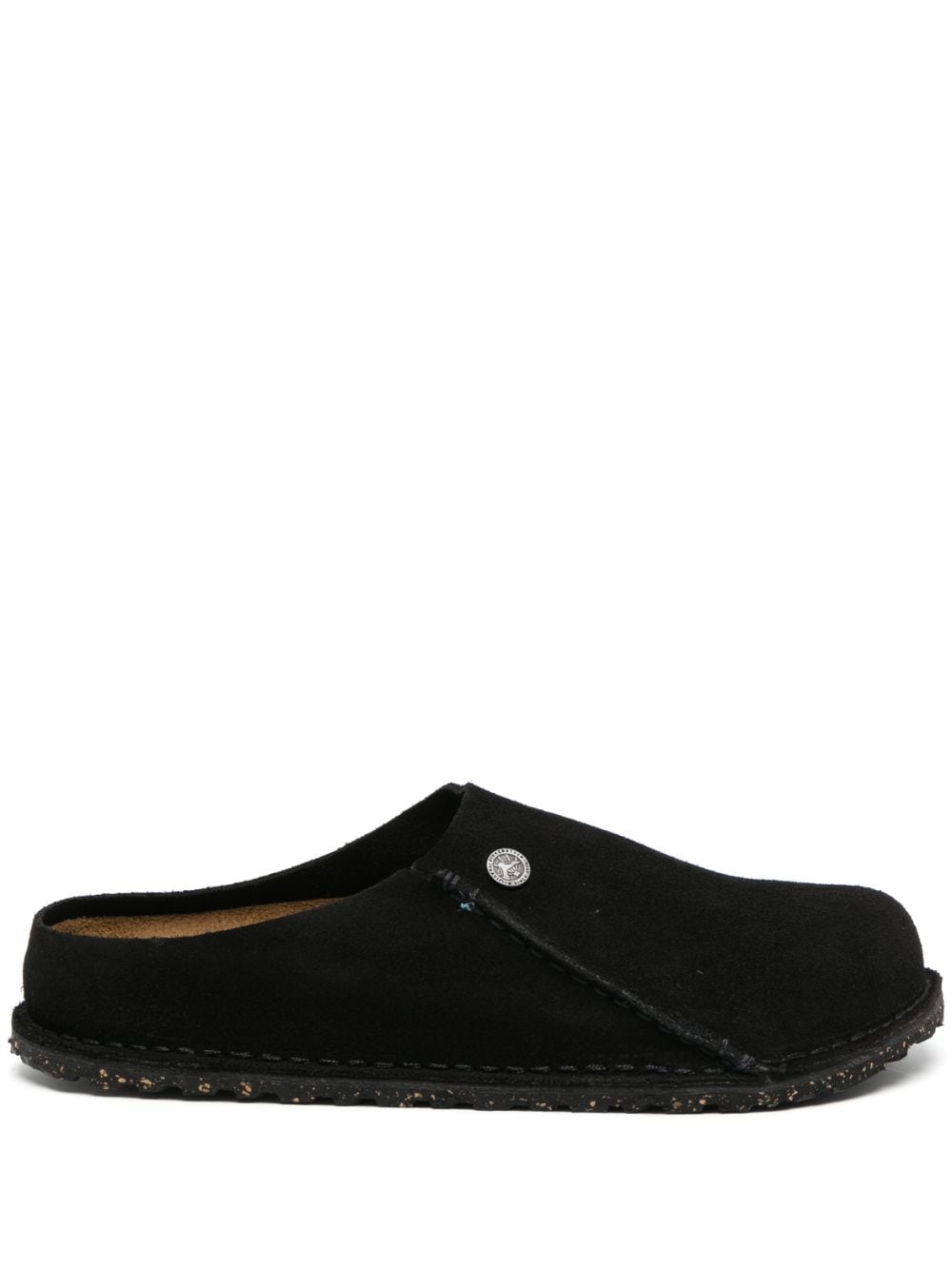 Birkenstock - Zermatt Premium suede slippers - men - Calf Suede/Rubber/Rubber - 44 - Black