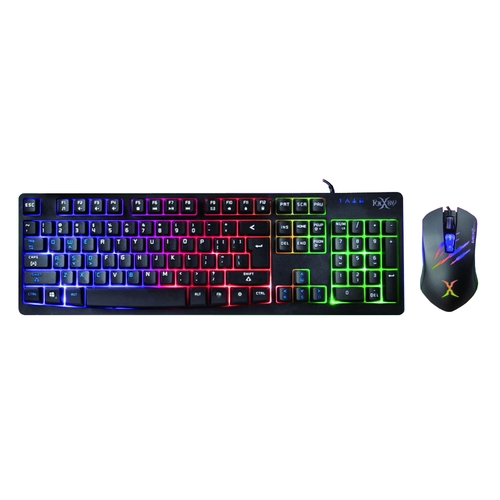 鍵盤1. 彩虹背光帶呼吸與亮度調整效果2. 19鍵不衝突配置，對遊戲使用最佳化3. 固定式彈力橡膠提供穩定手感4. 雙色絲印字符與耐磨塗層5. 可鎖定視窗或全鍵鎖定，避免遊戲中誤觸6. 11個多媒體複