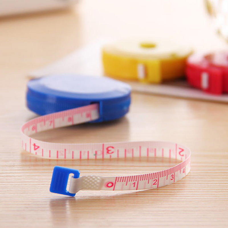 韓國可愛伸縮卷尺 小皮尺 小卷尺 捲尺 量腰圍 胸圍 瘦身專用【DJ284】◎123便利屋◎