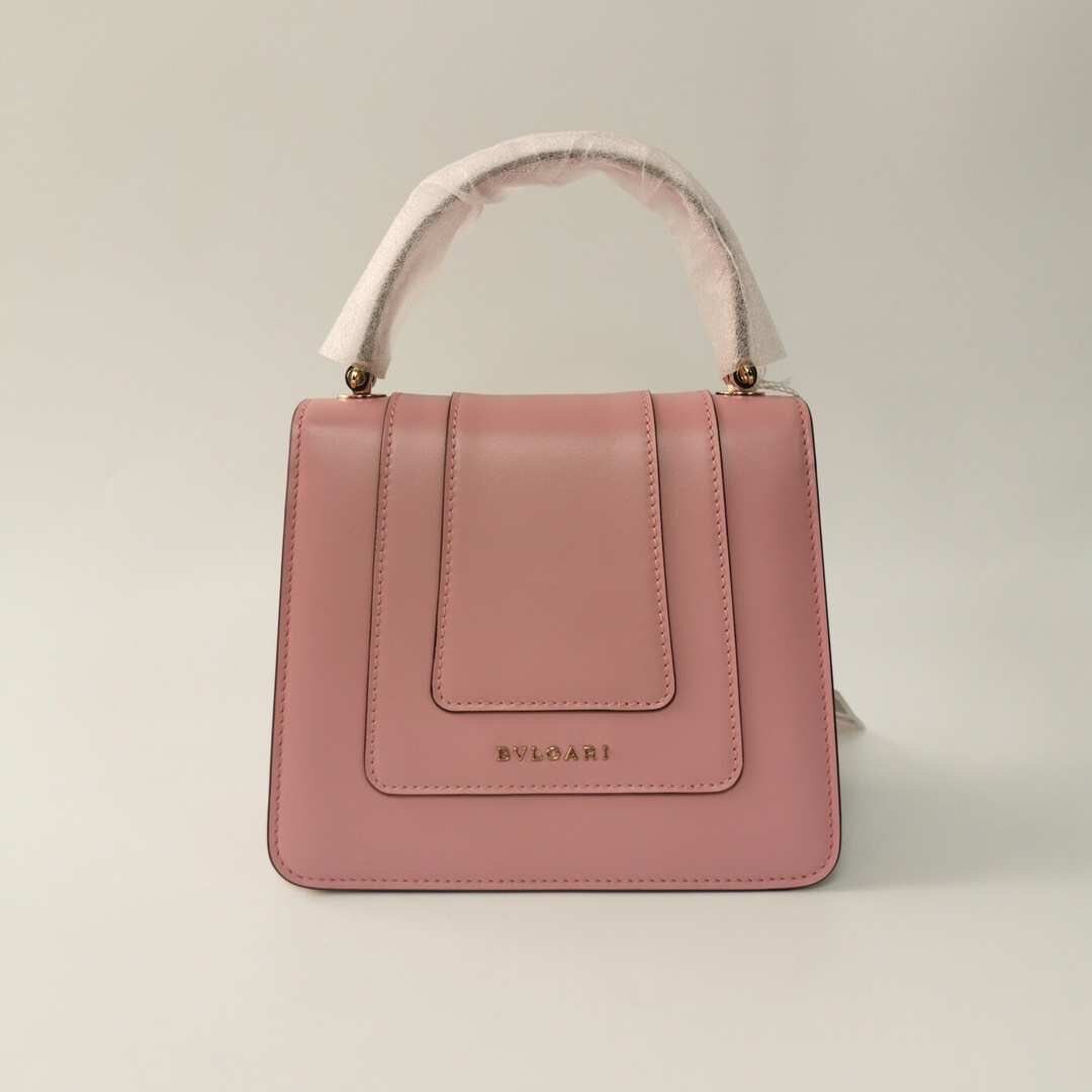 【雙12限時兩天! 刷樂天卡滿3萬登錄送3000刷卡金/再抽PS5!】【Chiu189英歐代購】BVLGARI 寶格麗 風琴包 蛇頭包 手提包 鏈條包 粉色