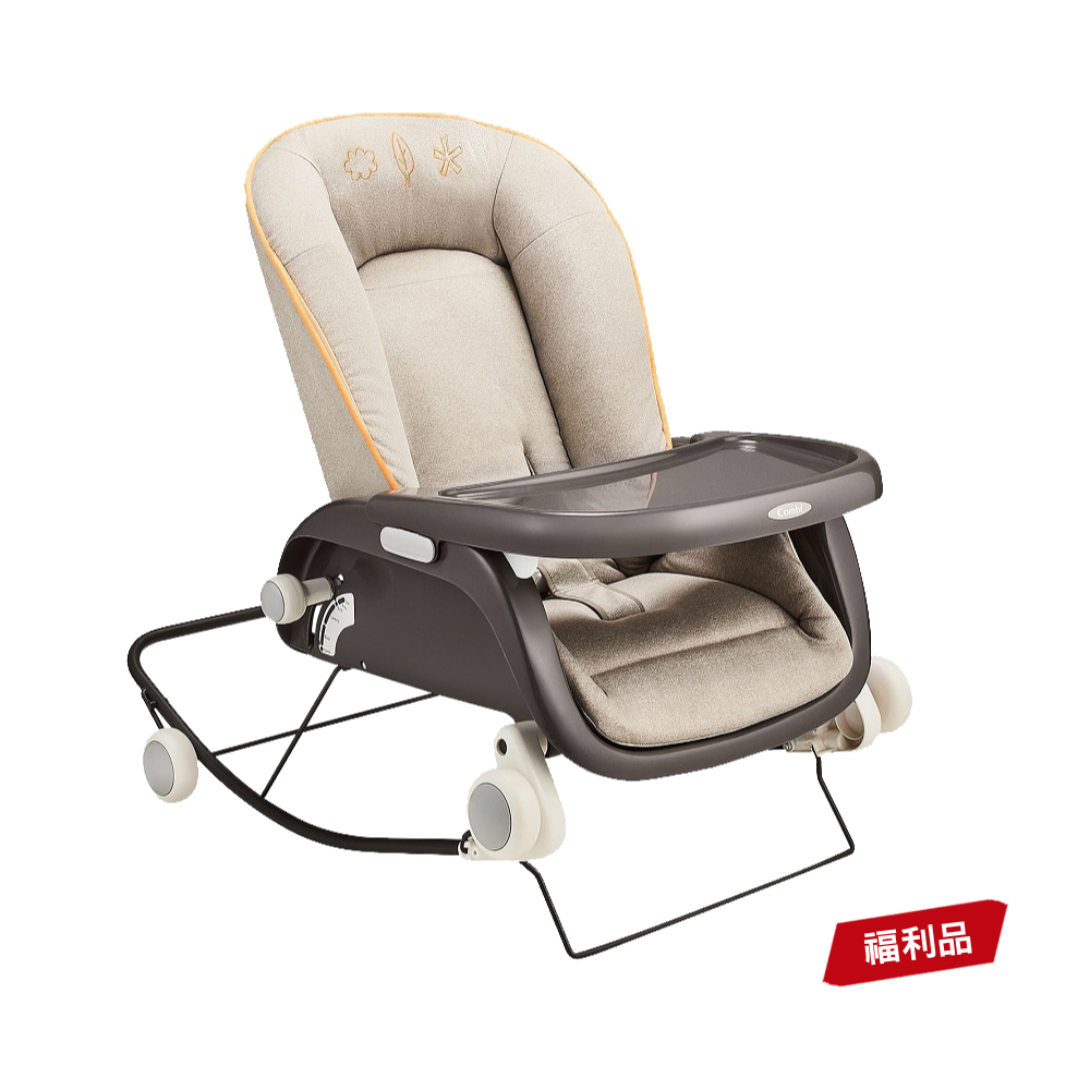 0-2歲適用床椅兩用一台搞定座布色系溫暖安穩，絨布面觸感細緻，保溫保暖效果較佳，具輕度防潑水效果。側邊坐墊加厚，坐墊布蓬鬆感佳，舒適感大為升級。座墊可拆洗，不怕汗水、牛奶、離乳食品等弄髒座墊，常保清潔